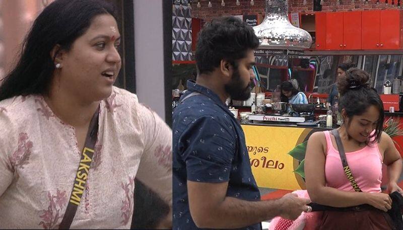 lakshmi priya advice to nimisha in malayalam bigg boss