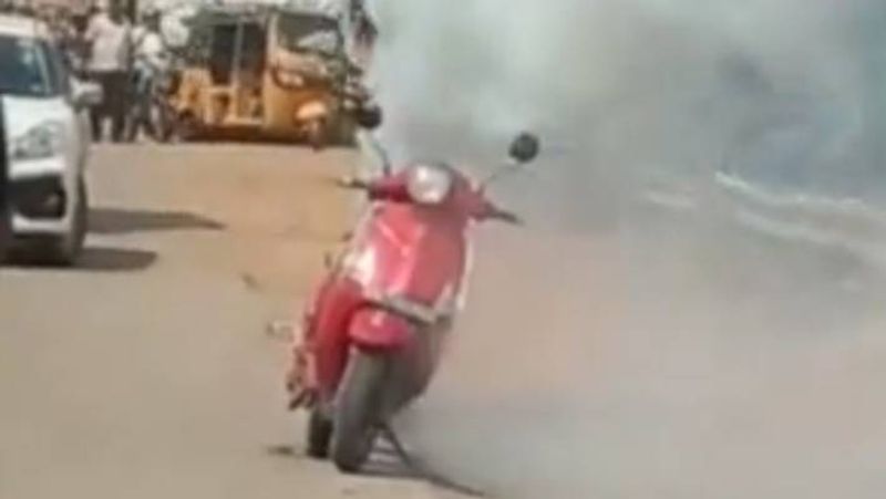 Another electric scooter catches fire