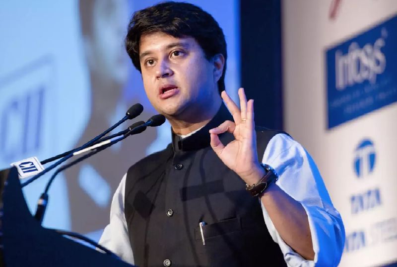 Jyotiraditya Scindia reacts to the attack of the passenger on the pilot of the Indigo flight because the flight was delayed..ISR