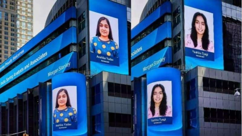 indian students feature on time square 