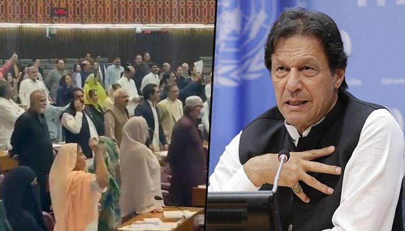 Go Imran, Go chants echo in national assembly as Imran Khan evades no-trust motion