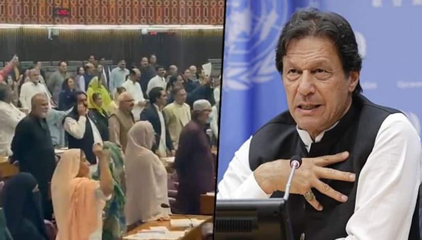 'Go Imran, Go' chants echo as Imran Khan evades no trust motion