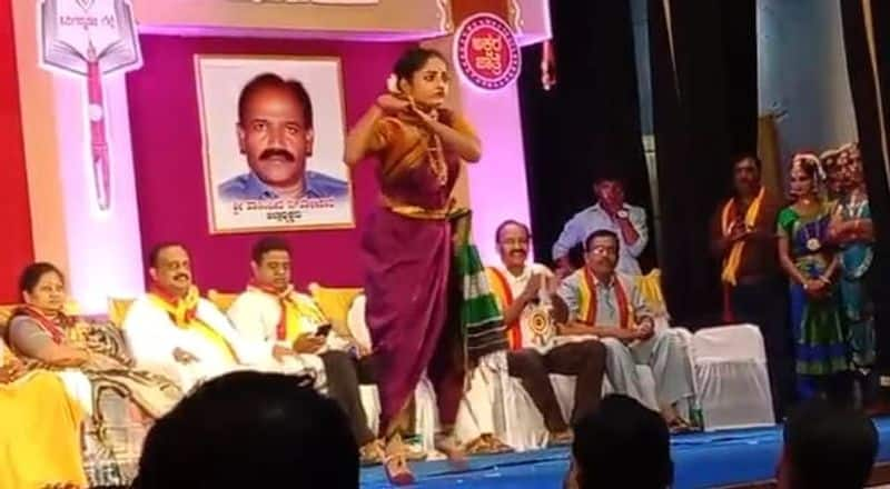 Kannada Sahitya Parishat Mahesh Joshi Angry On Vijayapura kasapa President Over marathi Dance rbj