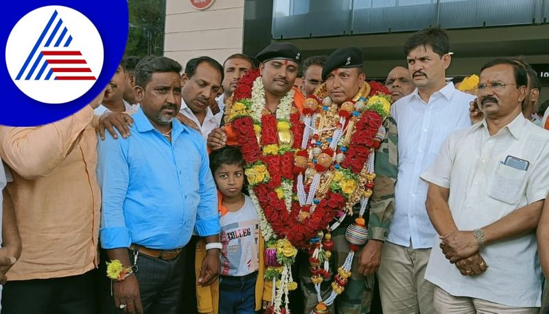 grand welcome to the retired soldiers at davanagere gvd