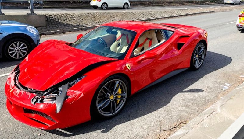 UK owner crashes brand new Ferrari 488 worth Rs 2 dot 5 crore after purchasing it gcw