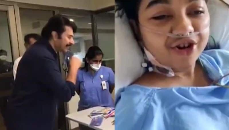 actor mammootty meets his hospitalized fan girl 