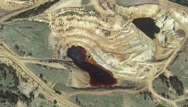 Blood lake spotted in google maps 