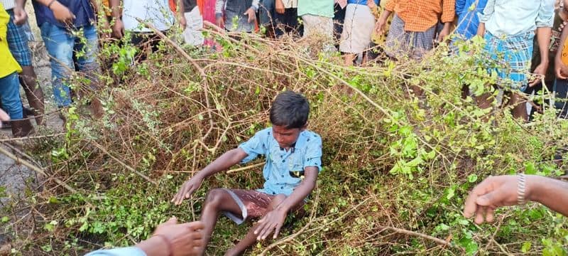 A special celebration of koppal by devotees jumping over the heap of thorns rbj