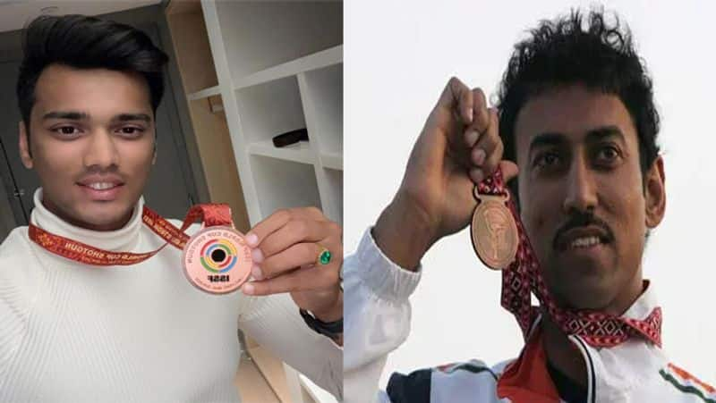 former Indian shooting Olympian Rajyavardhan Singh Rathore Son Manavaditya Won Bronze medal in ISSF World Cup 2022 