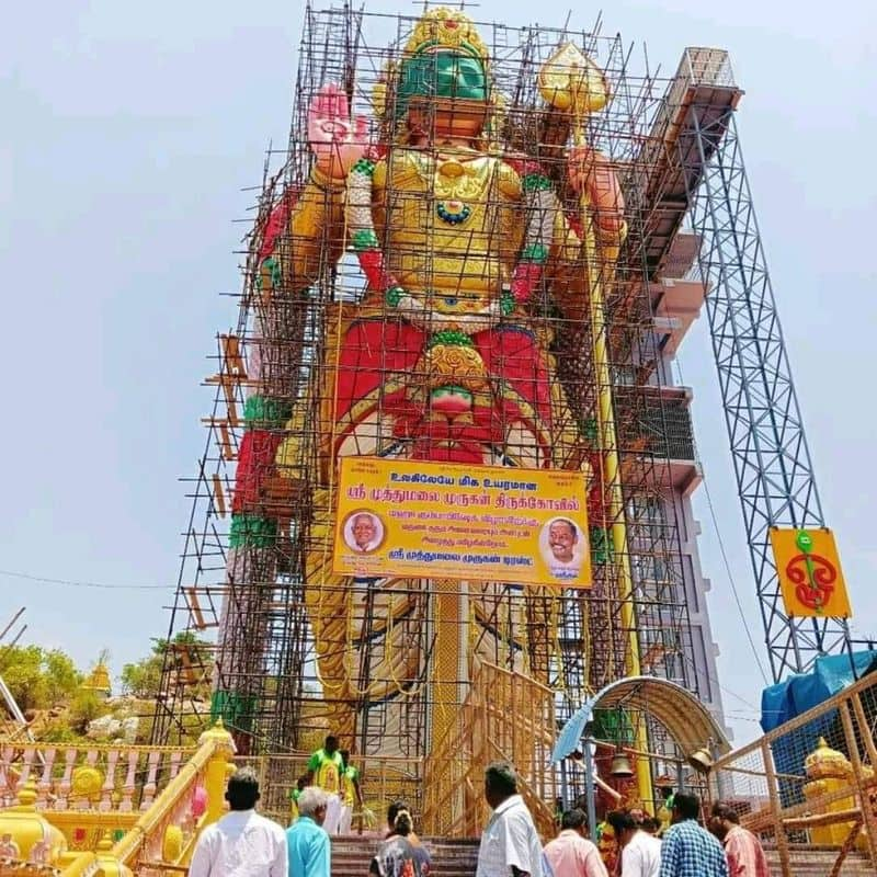 World tallest Salem Muthumalai Murugan temple Kumbhabhishegam going on today 