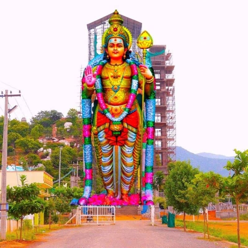 World tallest Salem Muthumalai Murugan temple Kumbhabhishegam going on today 