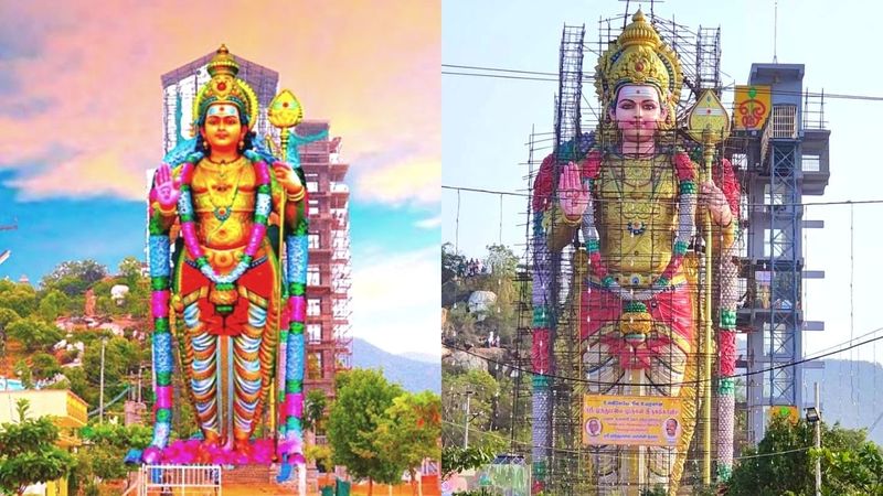 World tallest Salem Muthumalai Murugan temple Kumbhabhishegam going on today 