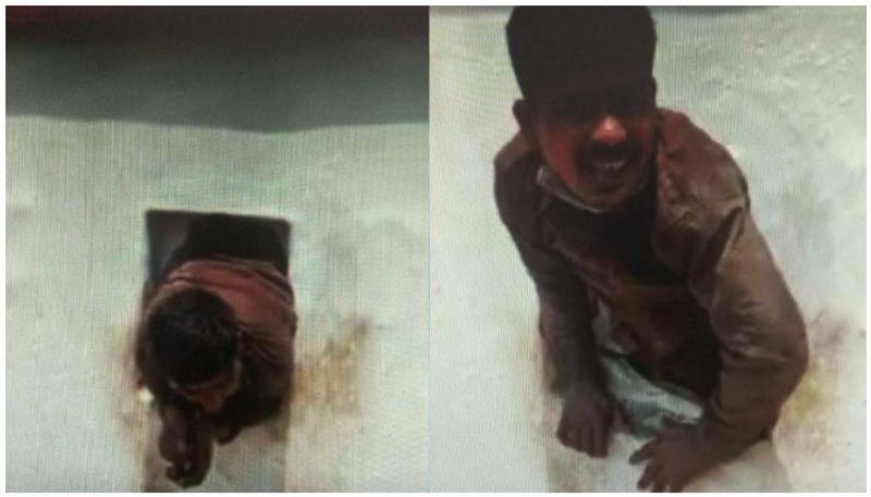 thief stuck in hole in temple wall