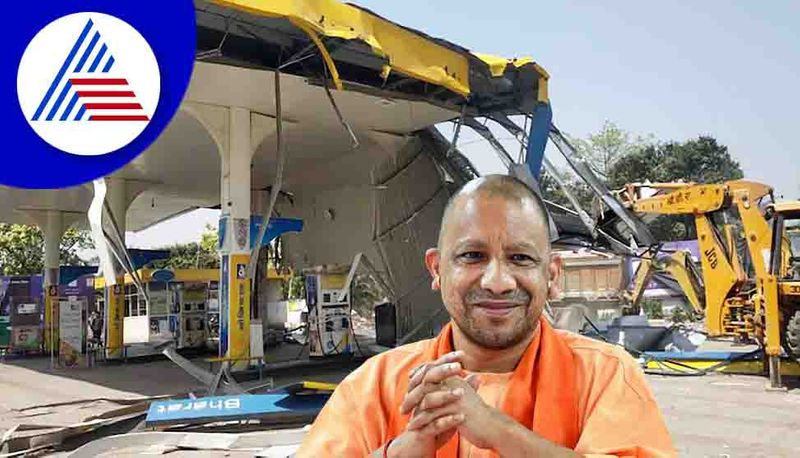 petrol pump in Uttar Pradeshs Bareilly owned by Samajwadi Party MLA Shazil Islam Ansari was bulldozed by CM Yogi Adityanath san