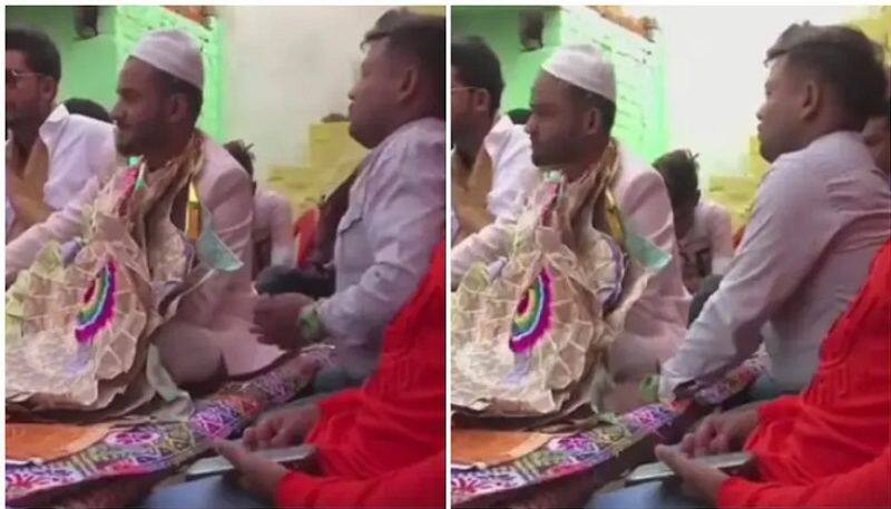 Man tries to steal money from grooms garland in viral video. Desi Money Heist