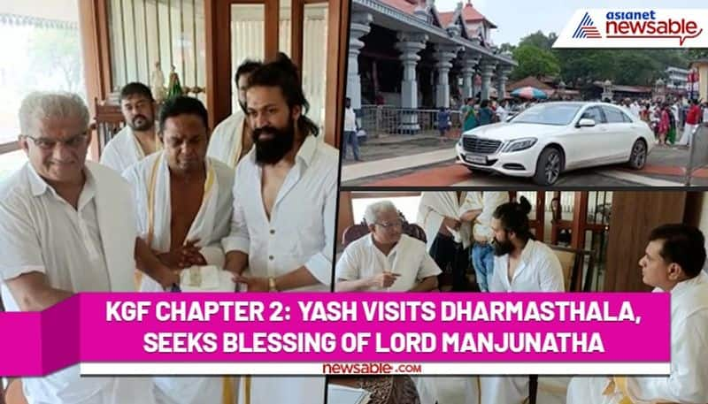 KGF Chapter 2: Yash visits Dharmasthala, seeks blessing of Lord Manjunatha ycb