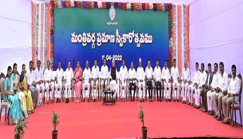  Andhra Pradesh New Cabinet  Reconstitued 14 new ministers Swrorn in 