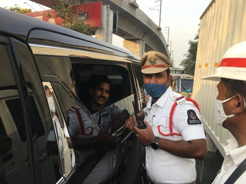 After Allu Arjun Hyderabad Traffic Police Fines Naga Chaitanya hls 