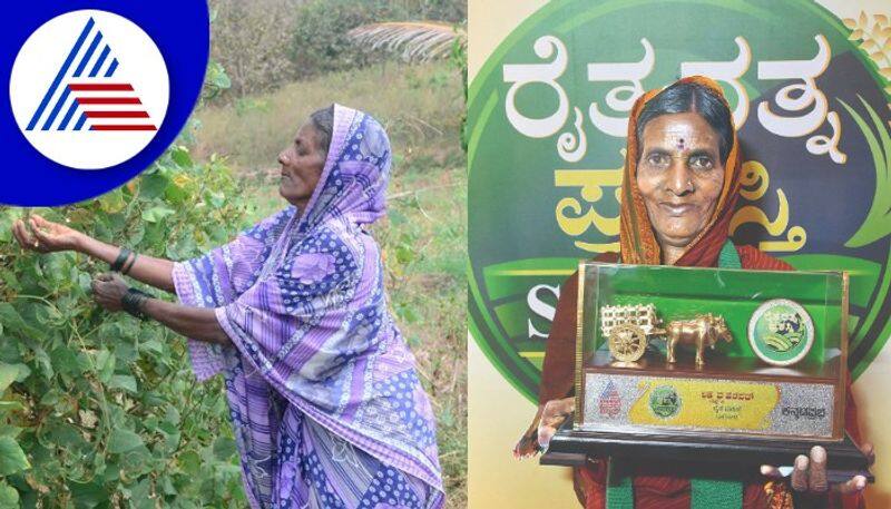 Raita Ratna Award 2022 Farmer Women Category winner Lakshmavva from Dharwad vcs