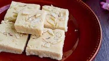 raksha bandhan 2024 instant coconut khoya burfi recipe