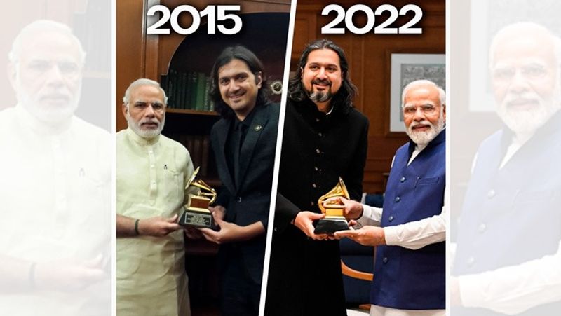 grammy award winner ricky kej meets PM Narendra Modi