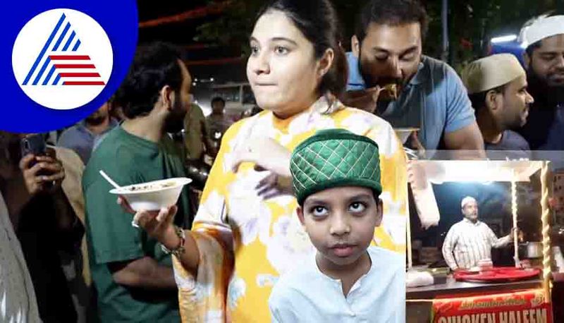 My dads haleem Kid promotes his father roadside food stall in Hyderabad people show up in large numbers san