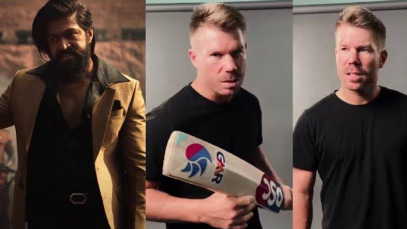 cricketer david warner kgf 2 yash dialogue instagram reels goes viral gvd