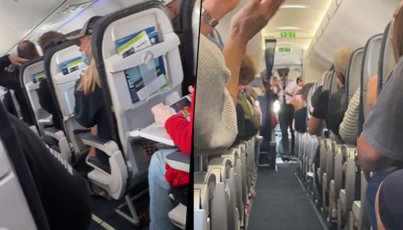 Viral video Passengers cheer mid air after mask mandate lifted on US airlines gcw