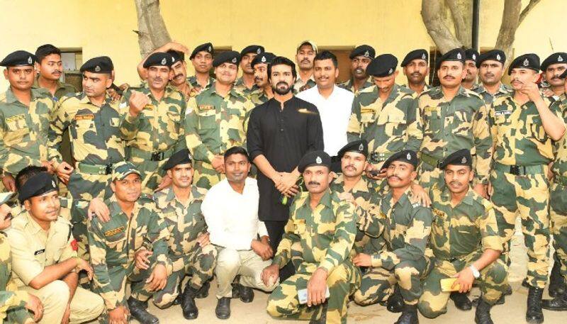 Ram Charan Spends Inspiring Afternoon with BSF Soldiers hls 