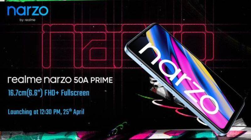 Realme Narzo 50A Prime India launch set for April 25, Pad Mini coming on April 29