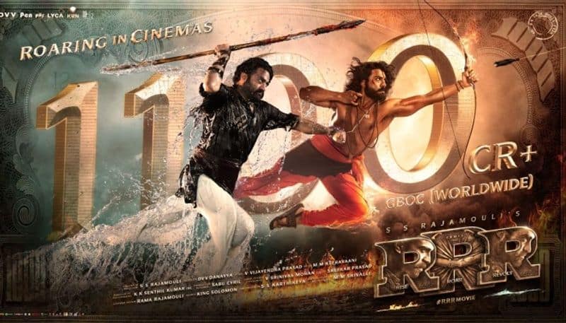 SS Rajamouli RRR grosses magnificent figure of  1100 crore worldwide