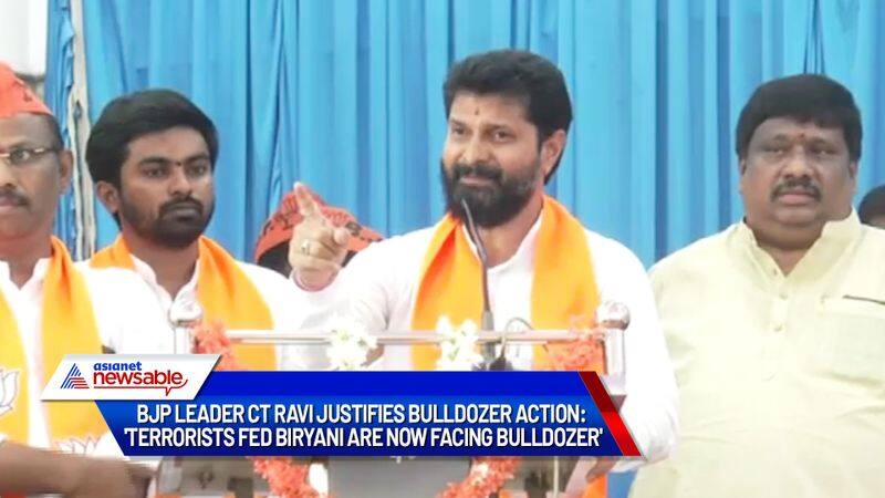 BJP leader CT Ravi justifies bulldozer action: 'Terrorists fed biryani are now facing bulldozer'-ycb