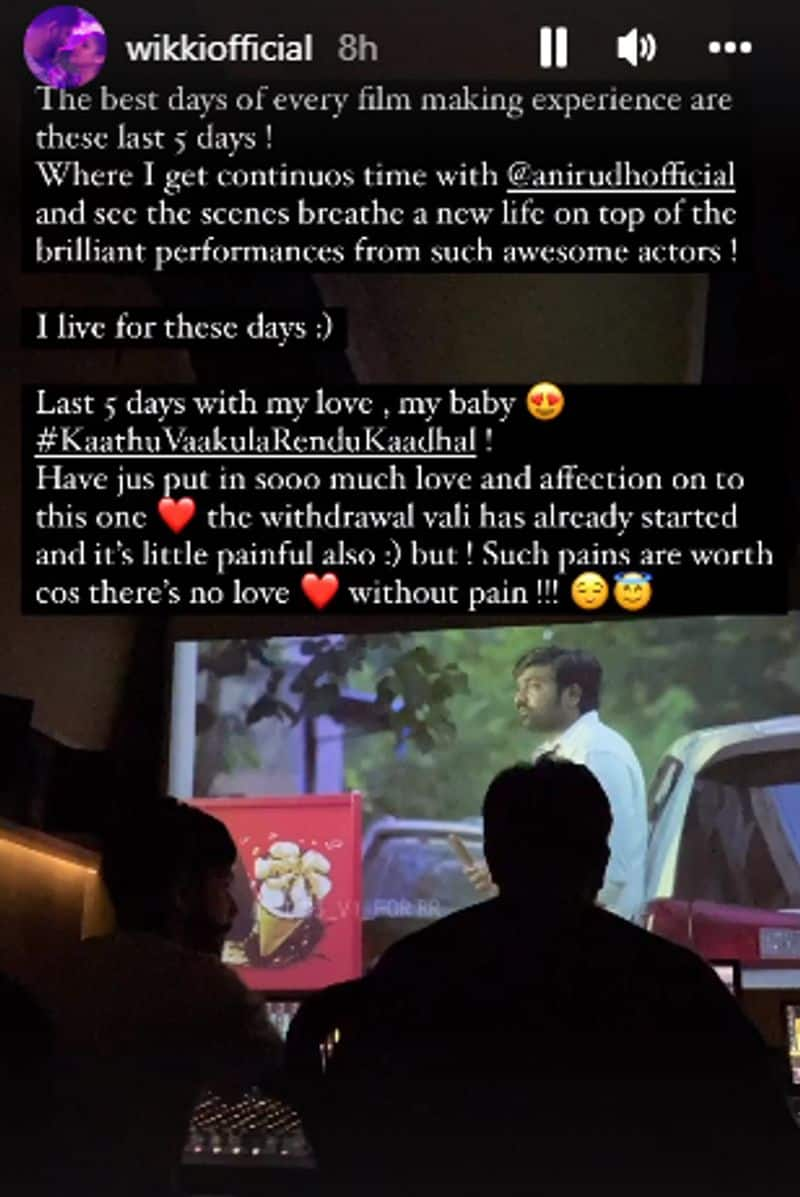 Vignesh shivan emotional post about Kaathuvaakula Rendu Kaadhal movie