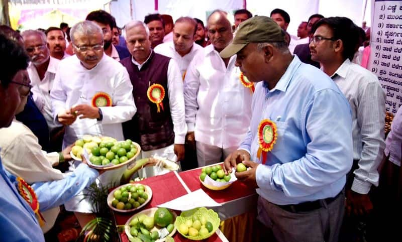 MLA Ramesh Busanur inaugurates state level lemon festival In Vijayapura rbj