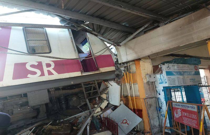 Chennai electric train accident... driver fault.. Shock information