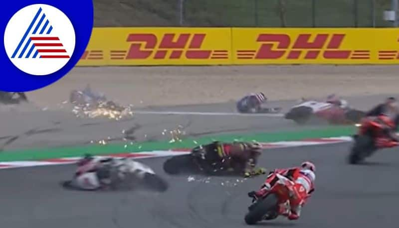 Terrible Crash At Portugal Moto2 Race akb