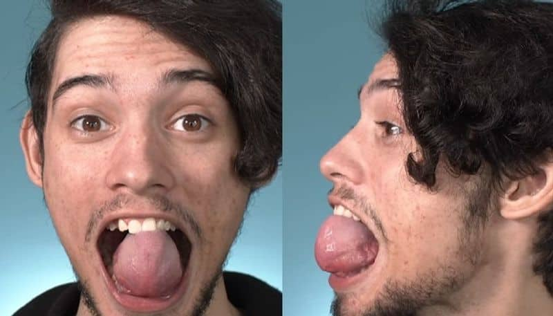 man sets guinness world record for  largest tongue circumference