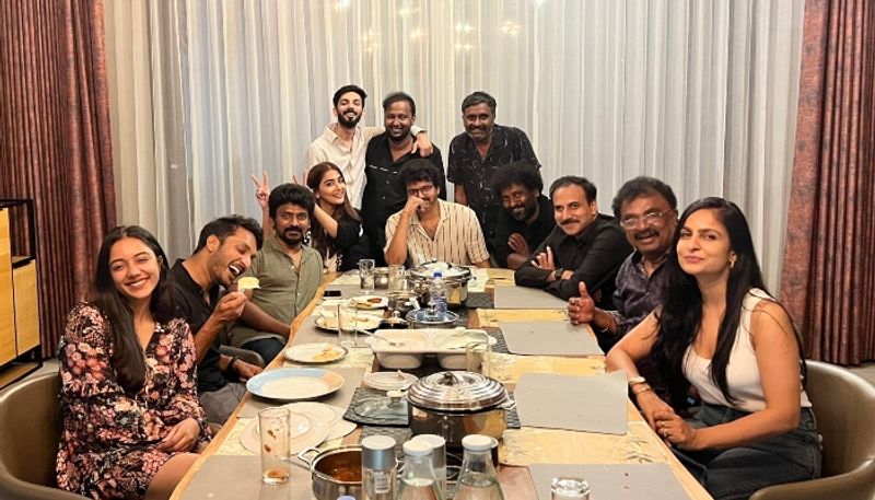 vijay hosts dinner for team beast nelson dilipkumar pooja hegde