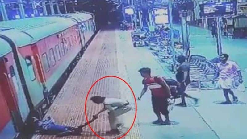 RPF officer saves life of passenger who fell off moving train at Chennai station