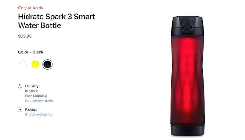 Apple now selling smart water bottles with health integration for Rs 5000 gcw