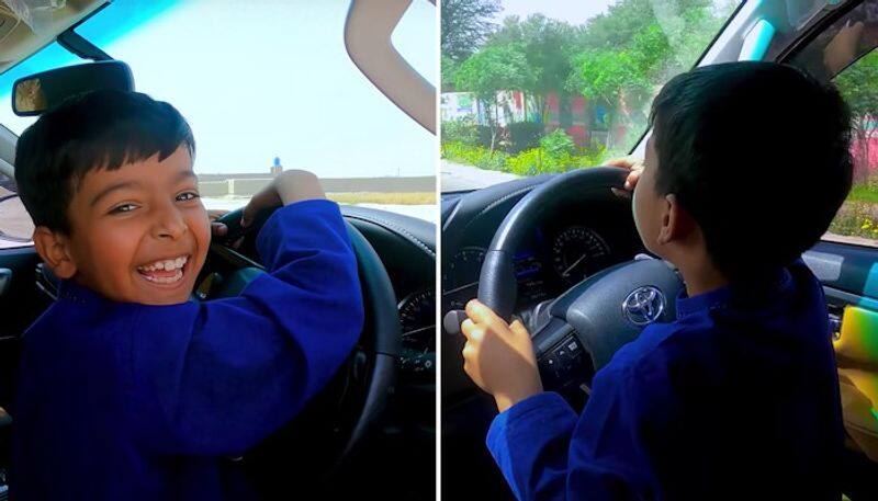 Viral video: 8 year old Pakistani boy spotted driving a Toyota Fortuner gcw