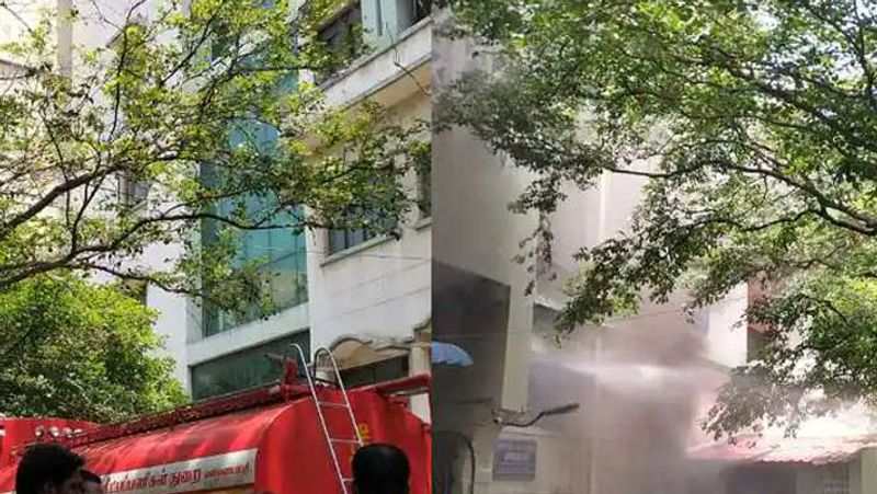 Fire accident in Chennai Rajiv Gandhi Government hospital