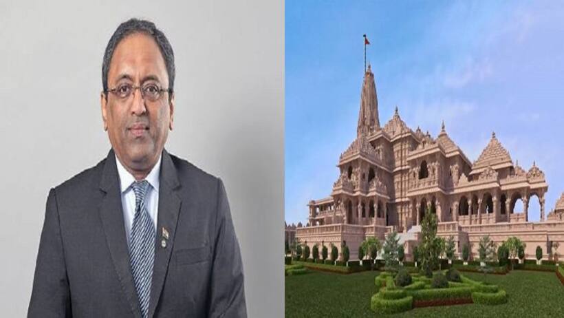 अयोध्या: निर्माण कार्य का जायजा लेने पहुंचे L&T के MD, बोले दुनियां के सुंदर मंदिरों में मिसाल होगा राममंदिर