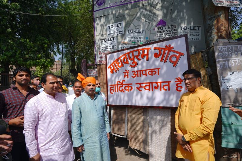 Delhi bjp renamed Muhammadpur to Madhavpuram says old name symbol of slavery ckm