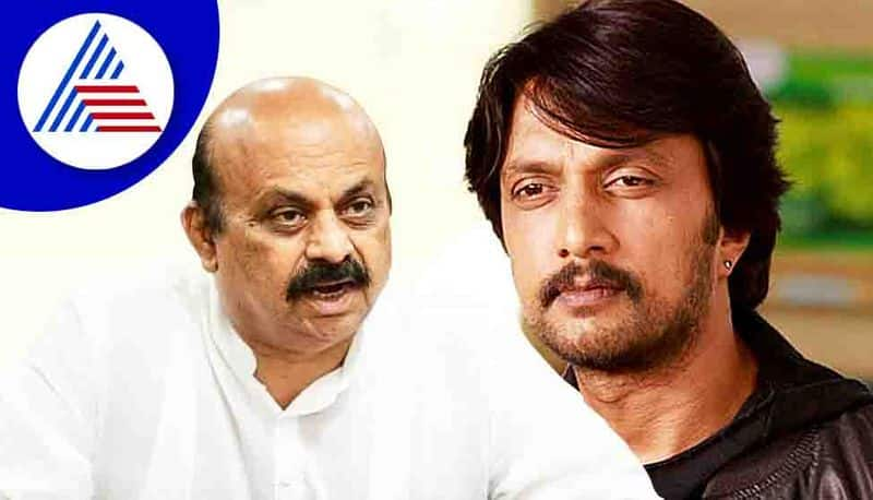 CM Bommai Bats on Sudeep Over Ajay Devgn Hindi as national language Fight rbj