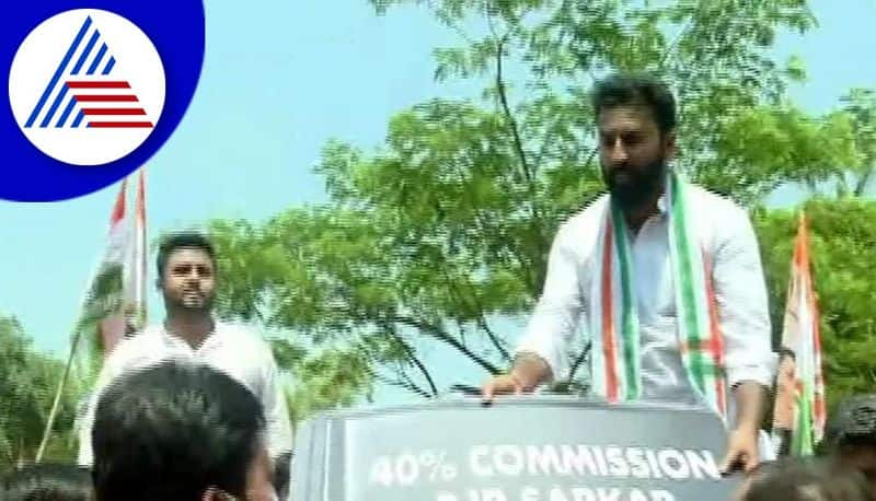 Youth Congress Workers Stage Protest At Belagavi Against BJP Government gvd