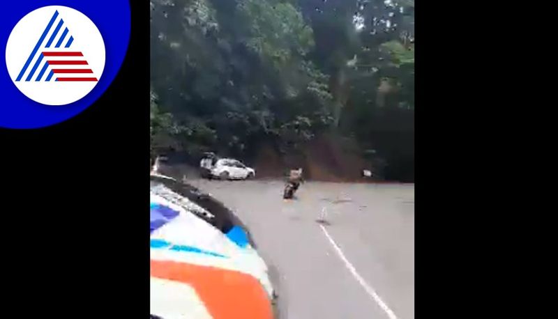 Kerala Biker Dies After Huge Rock Falling From Hill Hits His Bike akb