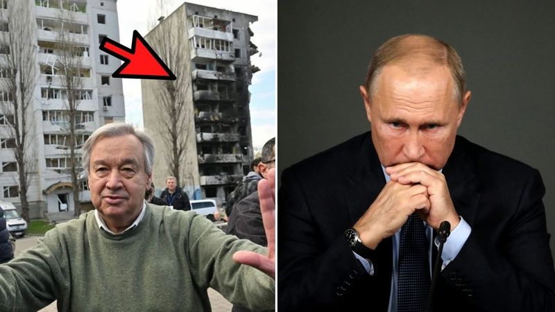 Russia attacked Kyiv during the visit of the UN Secretary antonio Guterres shocking viral news