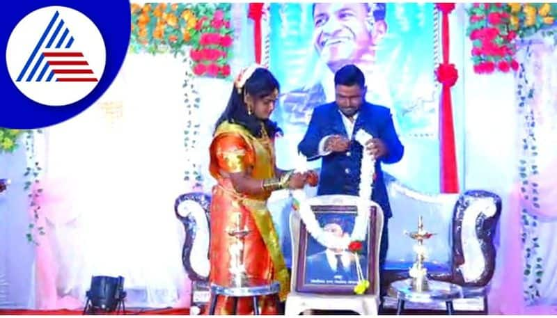 chikkamagaluru fan ties knot in front of puneeth rajkumar photos gow