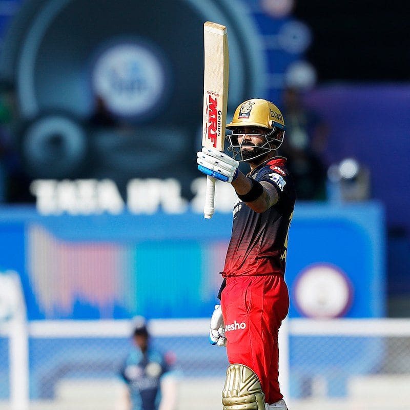 bad record for virat kohli after slow half century against gujarat titans